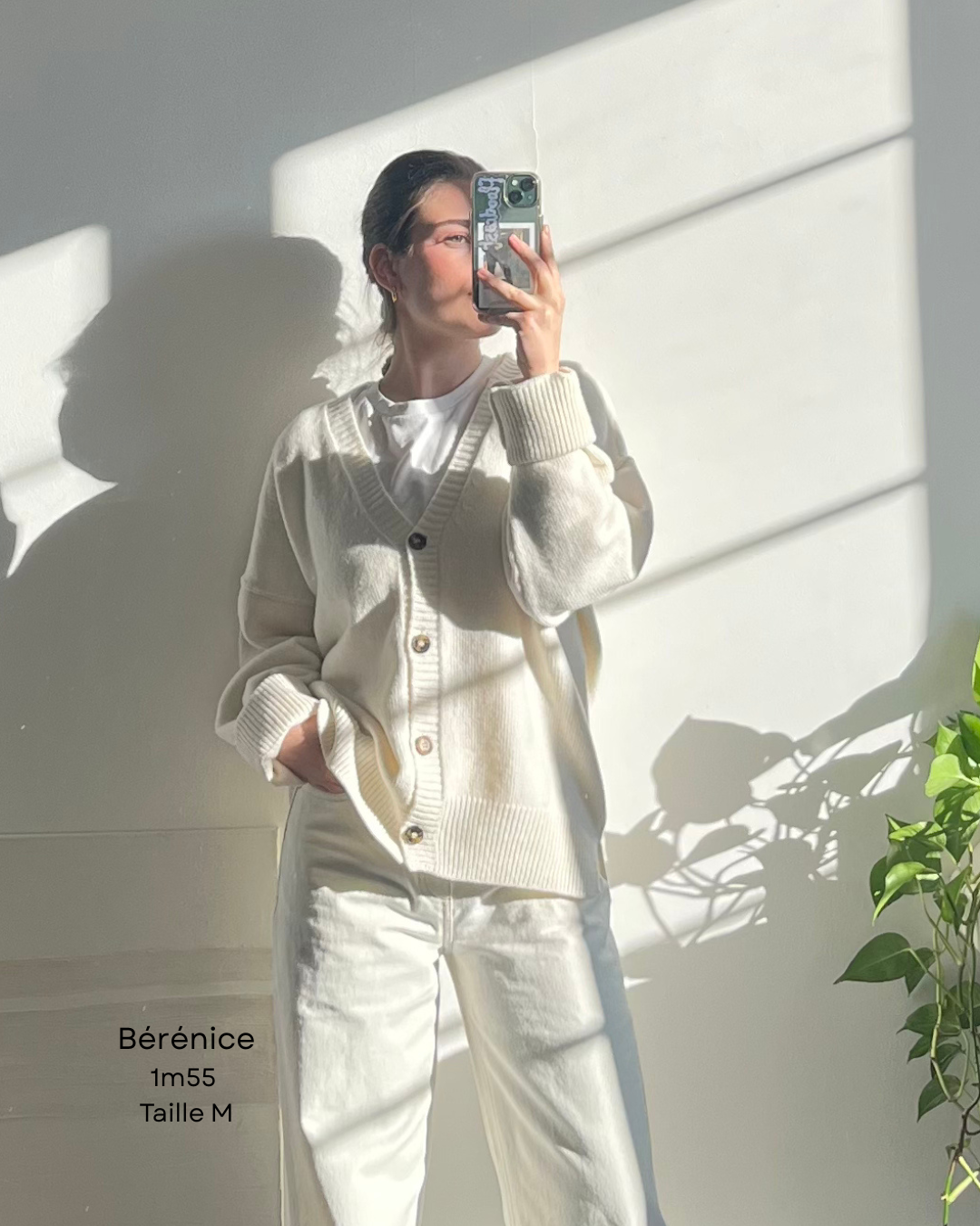 Le cardigan en laine blanc - tricot doux et chaud made in Portugal