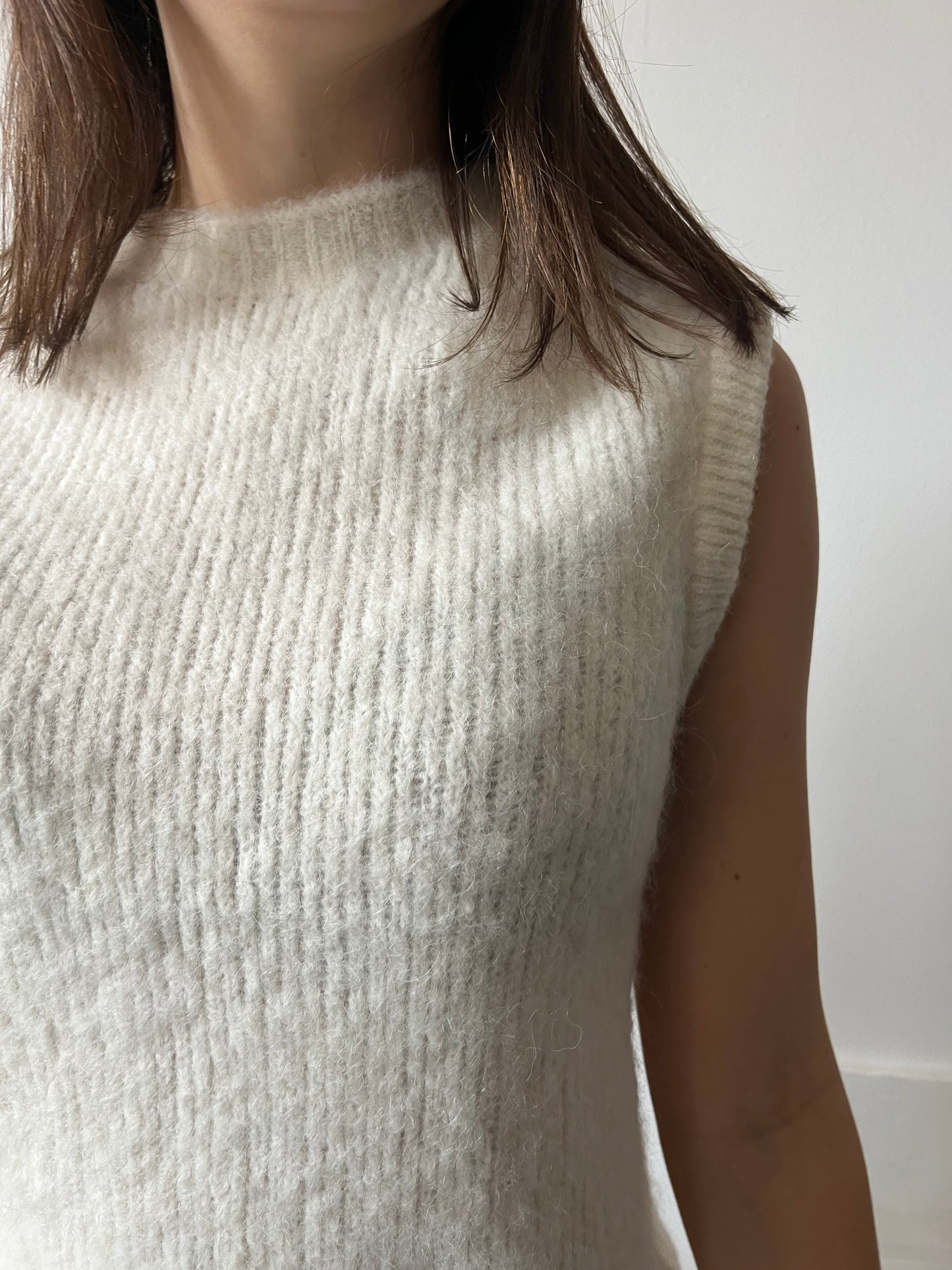 Pull femme maille alpaga laine vierge beige naturel – mode éthique taille unique – Rouge Garance
